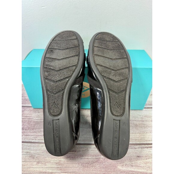 Adrienne Vittadini Sport Shoes Women 7.5M Casual Slip On Ballet Flats Black - Picture 7 of 16